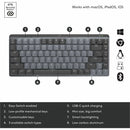 Logitech MX Mechanical Mini Minimalist Wireless Illuminated Keyboard (Linear) (Graphite)