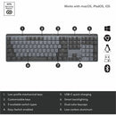 Logitech MX Mechanical Wireless Illuminated Performance Keyboard, Linear Switches, Backlit Keys, Bluetooth