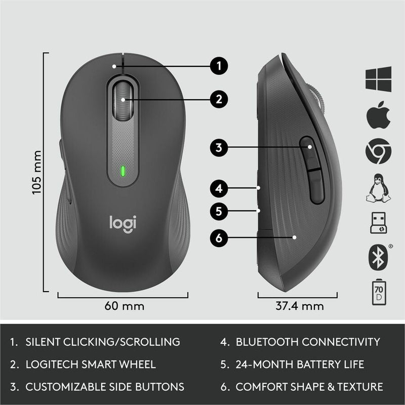 Logitech Signature MK650 Combo for Business Wireless Mouse and Keyboard Combo