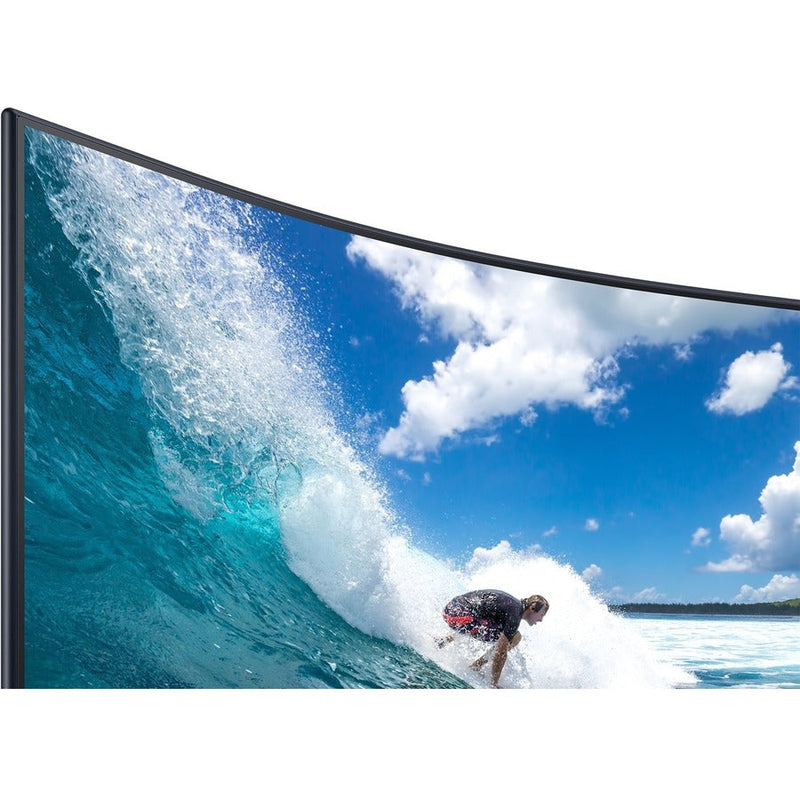 Samsung-IMSourcing C27T550FDN 27" Class Full HD Curved Screen Gaming LCD Monitor - 16:9 - Dark Blue Gray