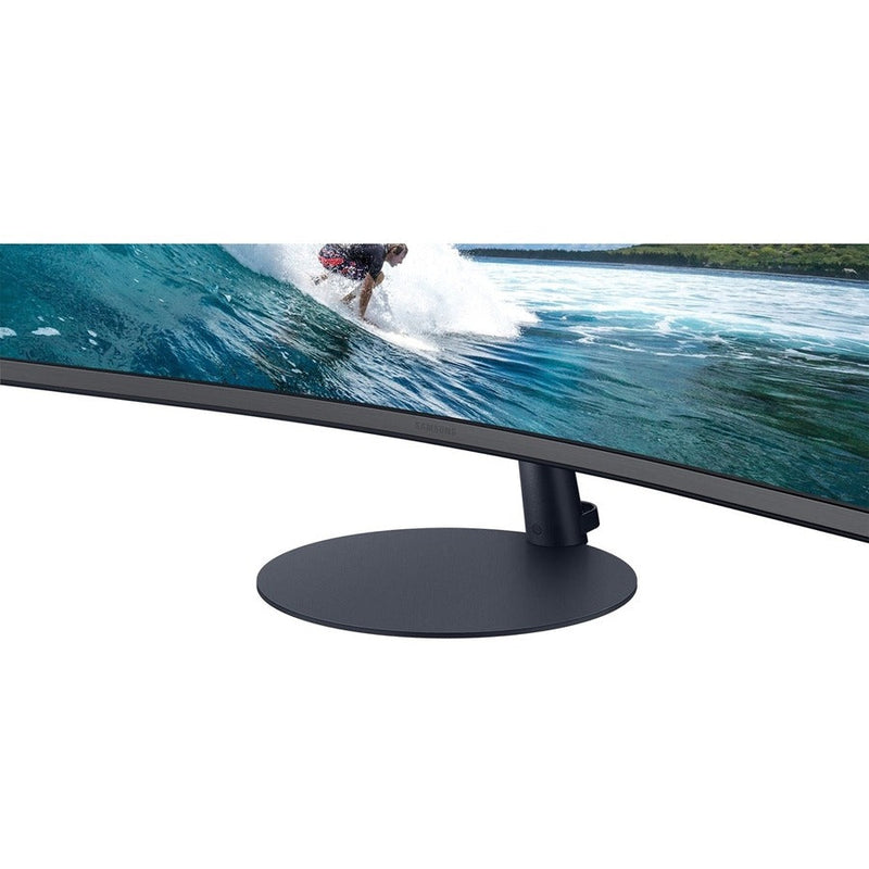 Samsung-IMSourcing C27T550FDN 27" Class Full HD Curved Screen Gaming LCD Monitor - 16:9 - Dark Blue Gray