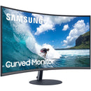 Samsung-IMSourcing C27T550FDN 27" Class Full HD Curved Screen Gaming LCD Monitor - 16:9 - Dark Blue Gray