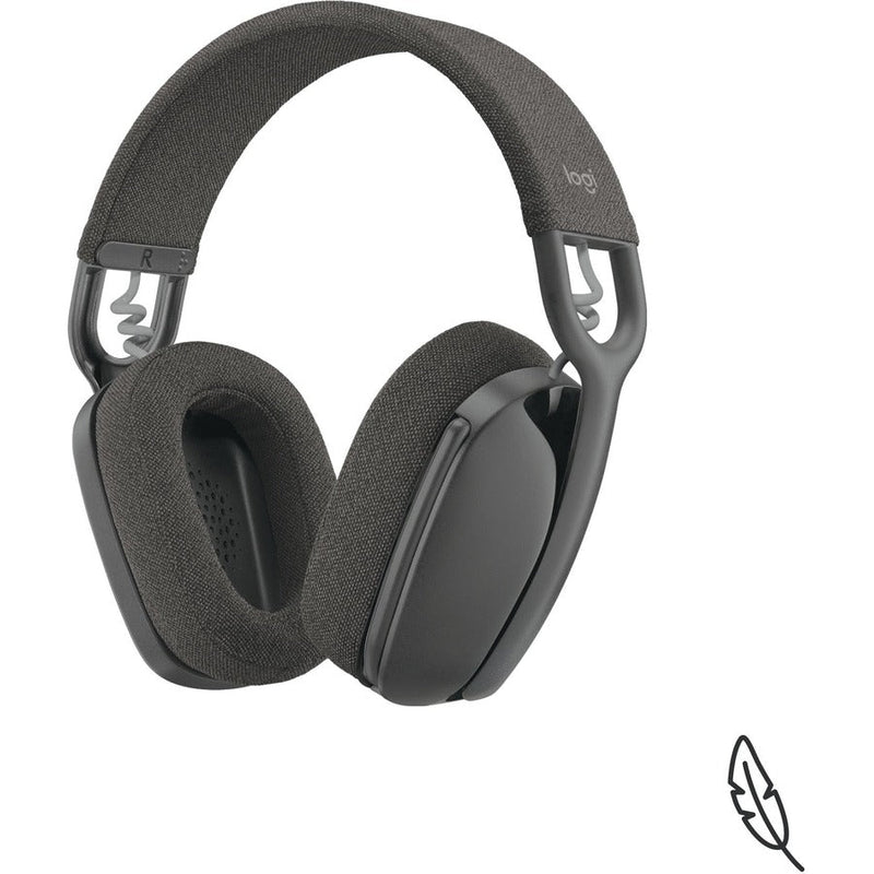 Logitech Zone Vibe 100 Lightweight Wireless Over-Ear Headphones, Graphite, 981-001256
