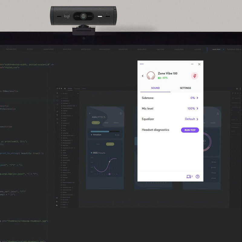 Logitech Zone Vibe 100 Lightweight Wireless Over-Ear Headphones, Graphite, 981-001256