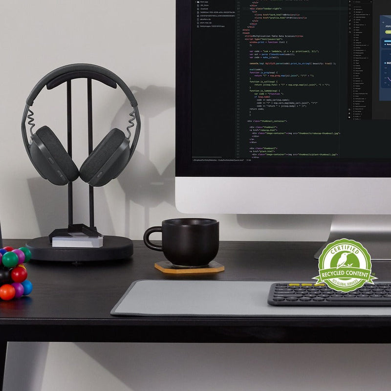 Logitech Zone Vibe 100 Lightweight Wireless Over-Ear Headphones, Graphite, 981-001256