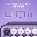 Logitech POP Keys Mechanical Wireless Keyboard with Customizable Emoji Keys, Compact Design, Bluetooth, Cosmos