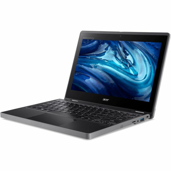 Acer TravelMate Spin B3 B311R-33 TMB311R-33-C872 11.6" Touchscreen Convertible 2 in 1 Notebook - WXGA - Intel N100 - 8 GB - 128 GB Flash Memory - English Keyboard - Black