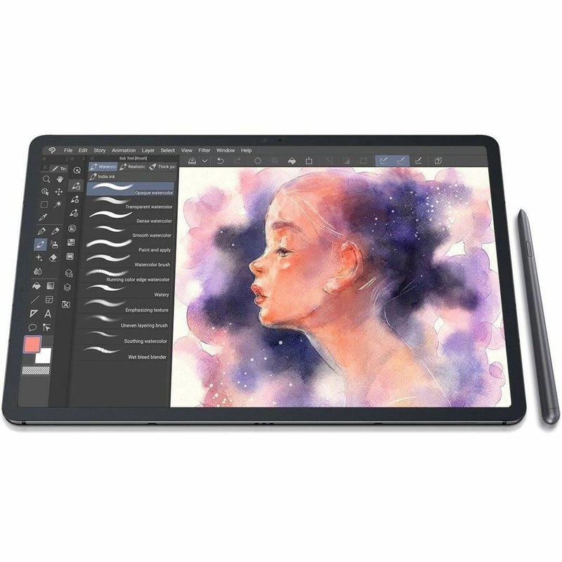 Samsung-IMSourcing Galaxy Tab S7+ SM-T970 Tablet - 12.4" WQXGA+ - Qualcomm SM8250 Snapdragon 865 5G+ (7 nm+) Octa-core - 8 GB - 512 GB Storage - Mystic Black