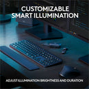 Logitech MX Keys S Wireless Keyboard, Low Profile, Fluid Precise Quiet Typing, USB C Rechargeable, Black