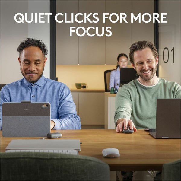 Logitech MX Anywhere 3S Compact Wireless Mouse, Fast Scrolling, 8K DPI Any-Surface Tracking, Quiet Clicks - Black