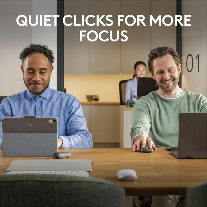 Logitech MX Anywhere 3S Compact Wireless Mouse, Fast Scrolling, 8K DPI Any-Surface Tracking, Quiet Clicks - Black