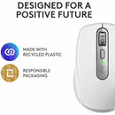 Logitech MX Anywhere 3S Compact Wireless Mouse, Fast Scrolling, 8K DPI Any-Surface Tracking, Quiet Clicks, Pale Gray