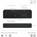 Logitech MX Keys S Combo - Performance Wireless Keyboard and Mouse with Palm Rest, Bluetooth - Black