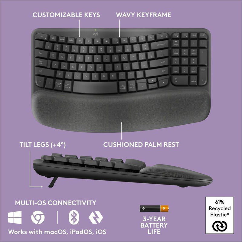 Logitech Wave Keys MK670 Keyboard & Mouse