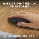 Logitech Pebble Mouse 2 M350s Slim Bluetooth Wireless Mouse, Portable, Customizable Button, Quiet Clicks - Tonal Graphite