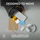 Logitech Pebble Mouse 2 M350s Slim Bluetooth Wireless Mouse, Portable, Customizable Button, Quiet Clicks, Tonal White