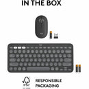 Logitech Pebble 2 Combo, Wireless Keyboard and Mouse, Quiet and Portable, Customizable, Logi Bolt, Tonal Graphite