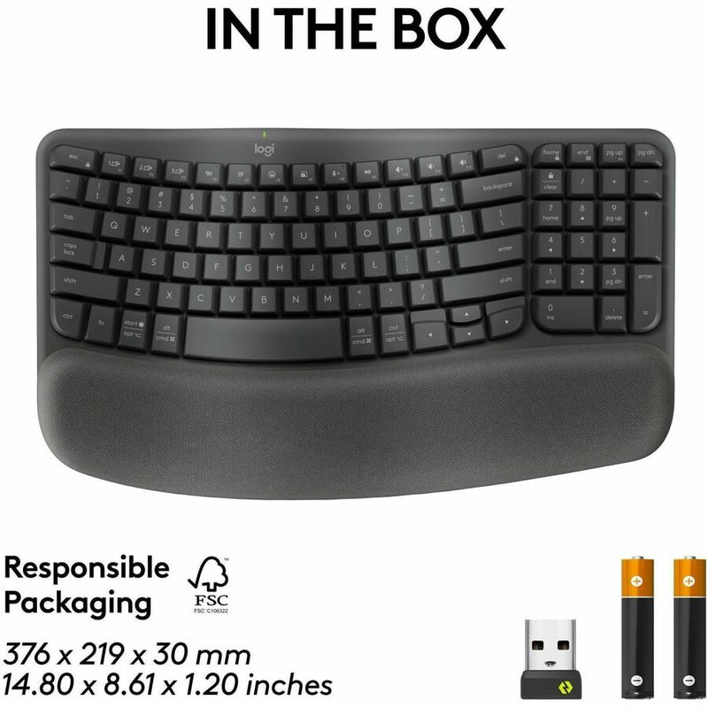 Logitech Wave Keys for Business Ergonomic Keyboard