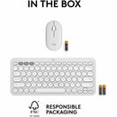 Logitech Pebble 2 Combo for Mac, Wireless Keyboard and Mouse, Slim, Quiet and Portable, Tonal White