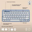 Logitech Pebble 2 Combo for Mac, Wireless Keyboard and Mouse, Slim, Quiet and Portable, Bluetooth, Tonal Blue