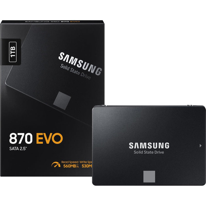 Samsung-IMSourcing 870 EVO MZ-77E1T0BW 1 TB Solid State Drive - 2.5" Internal - SATA (SATA/600) - Black