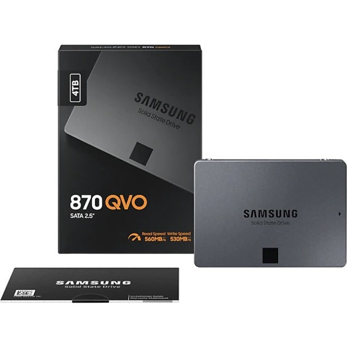 Samsung-IMSourcing 870 QVO MZ-77Q4T0BW 4 TB Solid State Drive - 2.5" Internal - SATA (SATA/600)