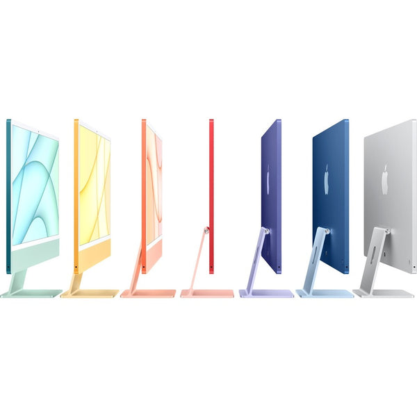 Apple iMac MQRJ3LL/A All-in-One Computer - Apple M3 - 8 GB - 256 GB SSD - 24" 4.5K - Desktop - Silver
