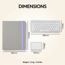 Logitech Casa Pop-Up Desk Work From Home Kit with Laptop Stand, for Laptop/MacBook (10" to 17"), Sand/Off-white