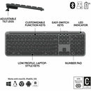 Logitech Signature Slim MK955 for Business Wireless Keyboard and Mouse Combo, Quiet Typing, Secure Receiver - Graphite