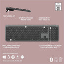 Logitech MK955 Signature Slim Wireless Keyboard and Mouse Combo, For Larger Hands, Quiet Typing and Clicking, Graphite