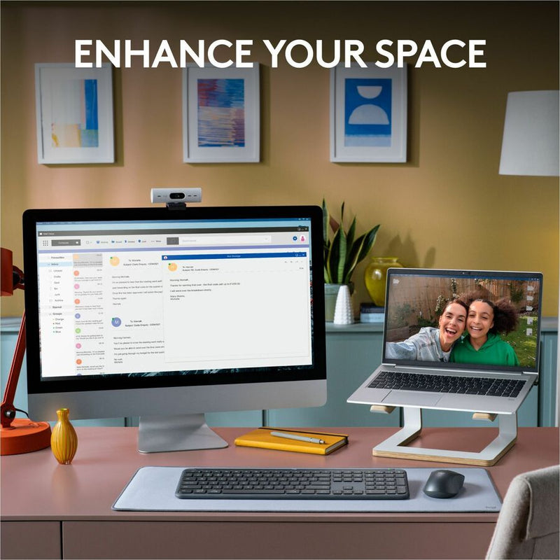 Logitech MK955 Signature Slim Wireless Keyboard and Mouse Combo, For Larger Hands, Quiet Typing and Clicking, Graphite