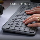 Logitech Signature Slim K950 Wireless Keyboard, Sleek Design, Quiet Typing, Bluetooth, Multi-OS, Graphite