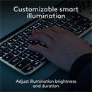 Logitech MX Keys S Combo for Mac, Wireless Keyboard and Mouse With Palm Rest, Bluetooth, Space Gray