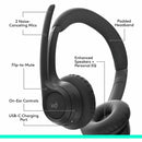 Logitech Zone 300 Wireless Bluetooth Headset With Noise-Canceling Microphone, Compatible with Windows, Mac, Chrome, Linux, iOS, iPadOS, Android - Black