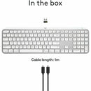 Logitech MX Keys S for Mac, Wireless Keyboard, Fluid, Precise Laptop-Like Typing, Programmable Keys, Backlit, Bluetooth USB C Rechargeable for MacBook Pro, Macbook Air, iMac, iPad (Pale Grey)