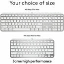Logitech MX Keys S for Mac, Wireless Keyboard, Fluid, Precise Laptop-Like Typing, Programmable Keys, Backlit, Bluetooth USB C Rechargeable for MacBook Pro, Macbook Air, iMac, iPad (Pale Grey)