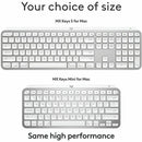 Logitech MX Keys S for Mac, Wireless Keyboard, Fluid, Precise Laptop-Like Typing, Programmable Keys, Backlit, Bluetooth, Pale Grey