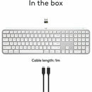 Logitech MX Keys S for Mac, Wireless Keyboard, Fluid, Precise Laptop-Like Typing, Programmable Keys, Backlit, Bluetooth, Pale Grey