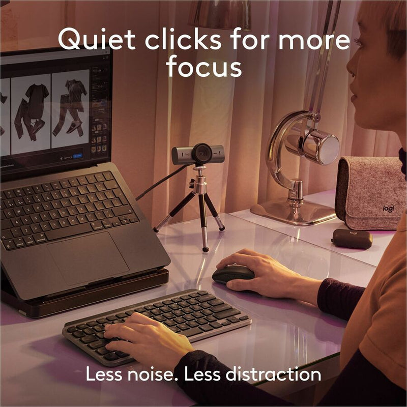 Logitech MX Anywhere 3S for Mac, Compact Wireless Bluetooth Mouse, 8K DPI Any-Surface Tracking, Quiet Clicks, USB C, Wireless Mouse for MacBook Pro, Macbook Air, iMac, iPad (Space Grey)