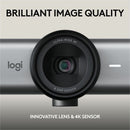 Logitech MX Brio 705 for Business 4K Webcam with Auto Light Correction, Ultra HD, Auto-Framing, Show Mode, USB-C, Works with Microsoft Teams, Zoom, Google Meet, Graphite