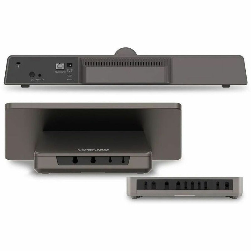 ViewSonic TeamJoin TRS10-UB Bundle Certified for Microsoft Teams Rooms includes MPC310-W31-TU Computing Engine mini-PC, MRC1010-TN 10-inch touch console, and UMB202 3-in-1 4K UHD Video Conference Camera