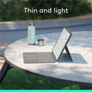 Logitech Combo Touch iPad Air 13-inch (M2)(2024) Keyboard Case - Detachable backlit keyboard with kickstand, comfortable typing, multi-use mode - Oxford Grey