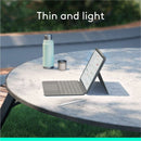 Logitech Combo Touch iPad Air 11-inch (M2), iPad Air (4th & 5th gen - 2020, 2022) Keyboard Case - Detachable backlit keyboard with kickstand - Oxford Grey