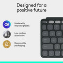 Logitech Keys-To-Go 2 Portable Bluetooth Keyboard for Tablet With Built-in Cover, Slim and Compact Wireless Keyboard for Windows, Android, Linux, iPad, iPhone, Mac, Apple TV (Graphite)