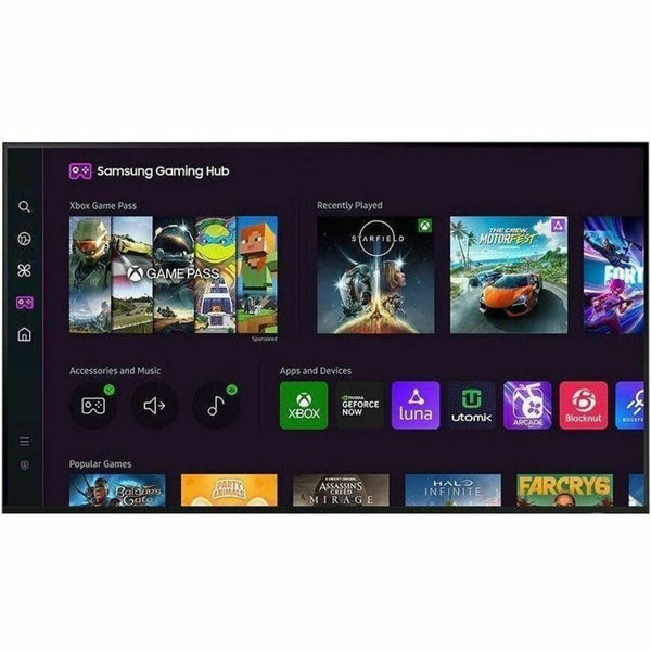 Samsung Q70D QN65Q70DAF 64.5" Smart LED-LCD TV 2024 - 4K UHDTV - High Dynamic Range (HDR) - Black