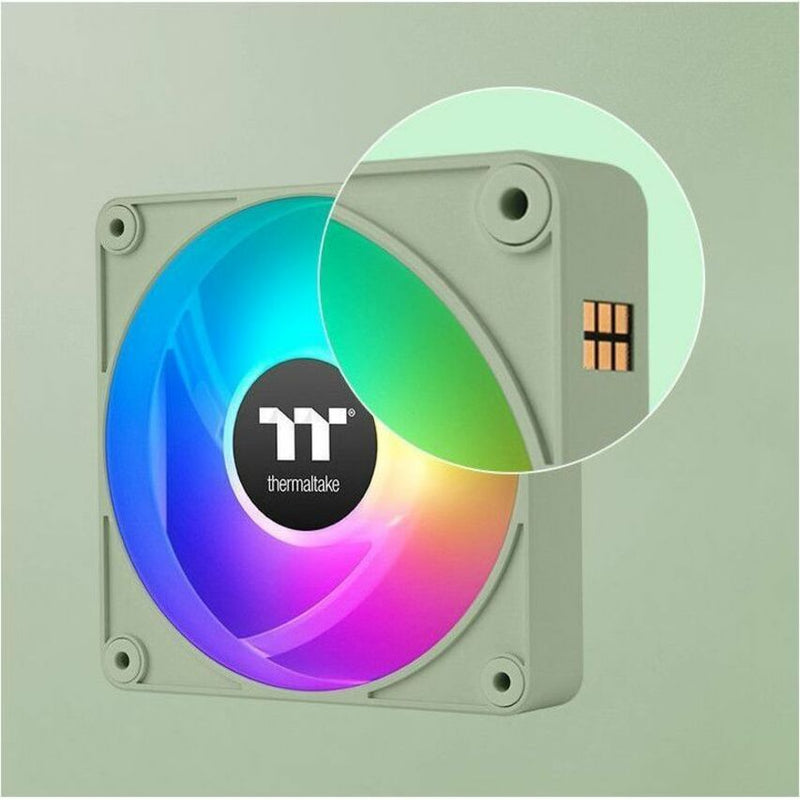 Thermaltake CT140 EX Reverse ARGB Sync PC Cooling Fan Matcha Green (3-Fan Pack) - 3 Pack
