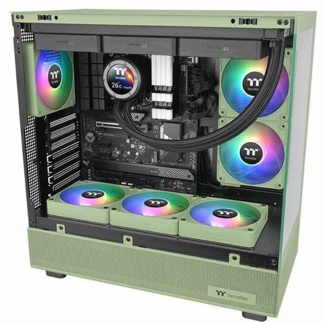 Thermaltake CT140 EX Reverse ARGB Sync PC Cooling Fan Matcha Green (3-Fan Pack) - 3 Pack