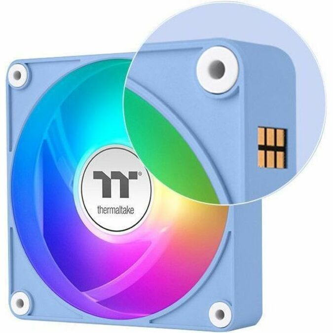 Thermaltake CT120 EX ARGB Sync PC Cooling Fan Hydrangea Blue (3-Fan Pack) - 3 Pack