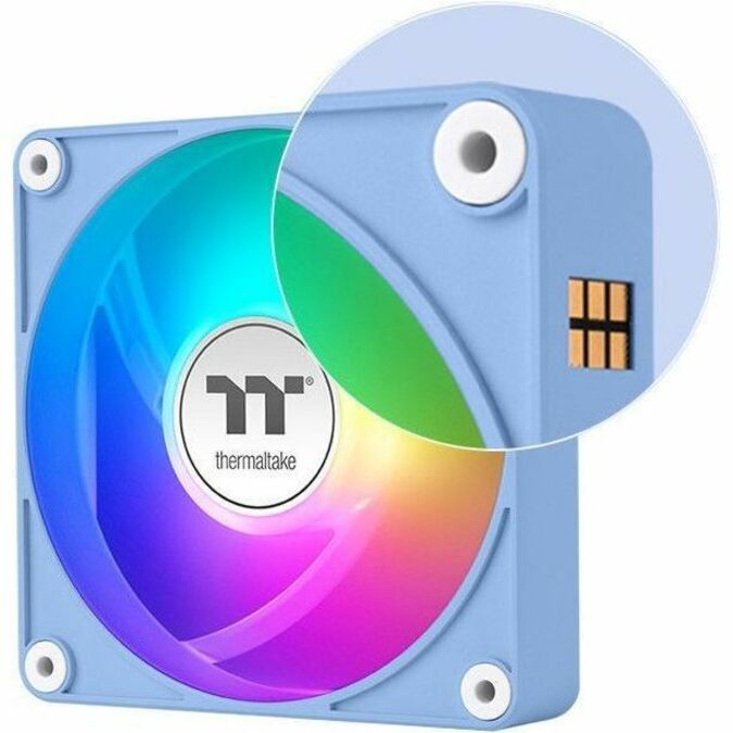 Thermaltake CT120 EX Reverse ARGB Sync PC Cooling Fan Hydrangea Blue (3-Fan Pack) - 3 Pack