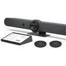 Logitech Rally Bar (TAA-Compliant Version) & Logitech Tap with Cat5e & Rally Mic Pod - TAA